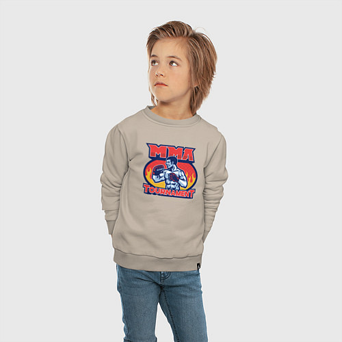 Детский свитшот MMA турнир / Миндальный – фото 4