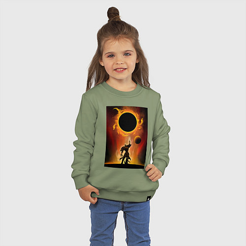 Детский свитшот Эсканор грех льва / Авокадо – фото 3