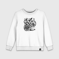 Детский свитшот Абстрактный байк