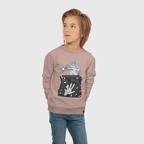 Детский свитшот Надзуна Нанакуса / Пыльно-розовый – фото 4