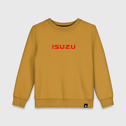 Свитшот хлопковый детский Isuzu avto sport, цвет: горчичный