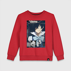 Свитшот хлопковый детский Мемуары Ванитаса Ванитас вампир, цвет: красный