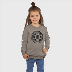 Свитшот хлопковый детский Tardis dharma, цвет: утренний латте — фото 2