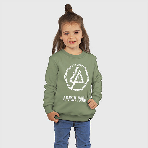 Детский свитшот Линкин Парк рок / Авокадо – фото 3