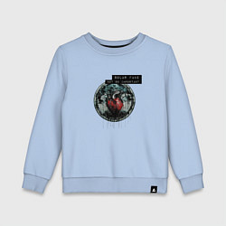 Свитшот хлопковый детский Solar Fake - Not So Important, цвет: мягкое небо