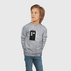 Свитшот хлопковый детский Время и пространство, цвет: меланж — фото 2