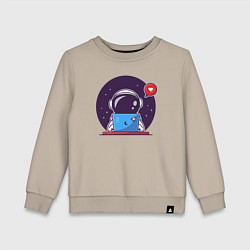 Детский свитшот Spaceman programmer