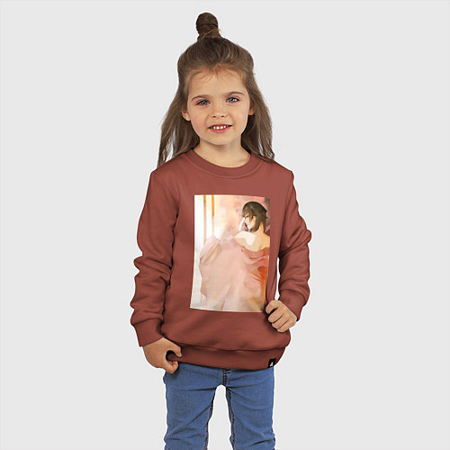 Детский свитшот Монолог фармацевта Маомао арт / Кирпичный – фото 3