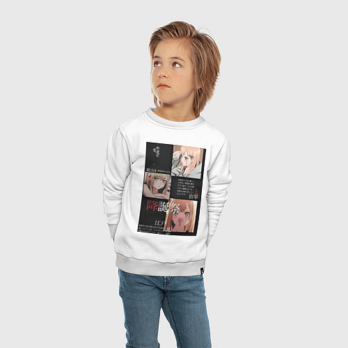 Детский свитшот Марин Китагава коллаж / Белый – фото 4