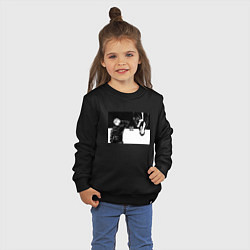 Свитшот хлопковый детский Getto and Satoru Gojo, цвет: черный — фото 2