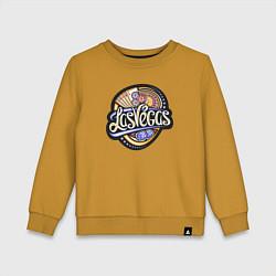Свитшот хлопковый детский Casino Las Vegas, цвет: горчичный