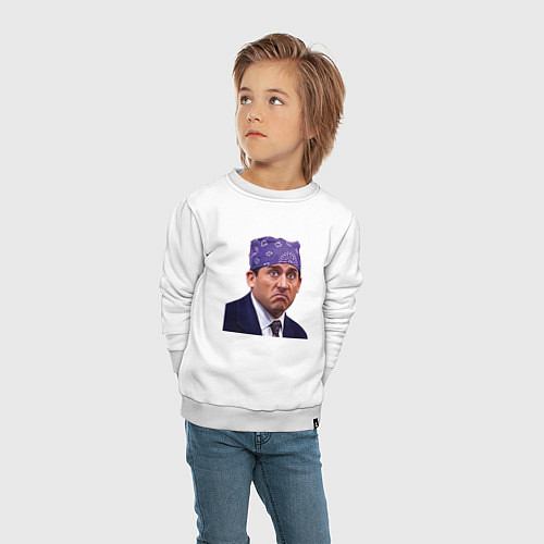 Детский свитшот Prison mike Michael Scott офис / Белый – фото 4