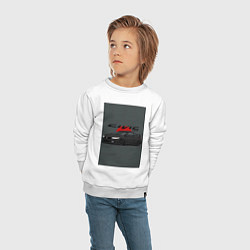 Свитшот хлопковый детский Honda Civic, цвет: белый — фото 2