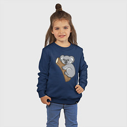 Свитшот хлопковый детский Koala, цвет: тёмно-синий — фото 2