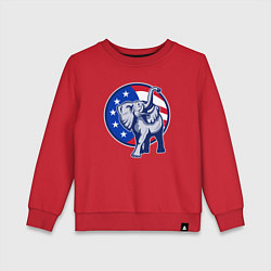 Детский свитшот USA elephant