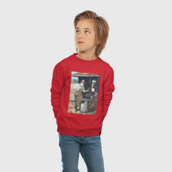 Свитшот хлопковый детский Металлург, цвет: красный — фото 2