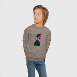 Свитшот хлопковый детский Park Seong Hwa Ateez, цвет: утренний латте — фото 2