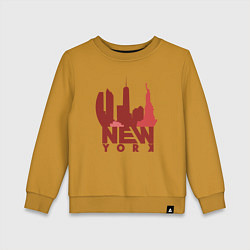 Детский свитшот New York red