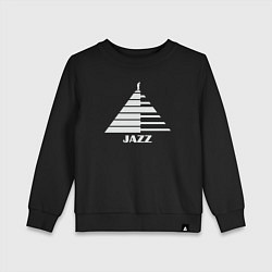 Свитшот хлопковый детский Джаз пирамида, цвет: черный
