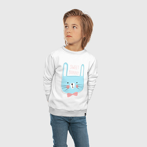 Детский свитшот Sweet bunny / Белый – фото 4