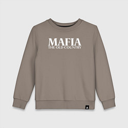 Свитшот хлопковый детский Mafia the old country logo, цвет: утренний латте