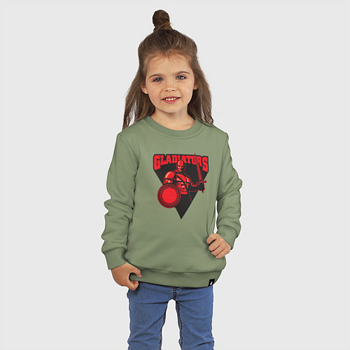 Детский свитшот Гладиаторы / Авокадо – фото 3