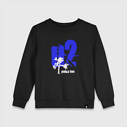 Свитшот хлопковый детский U2 - Joshua tree, цвет: черный