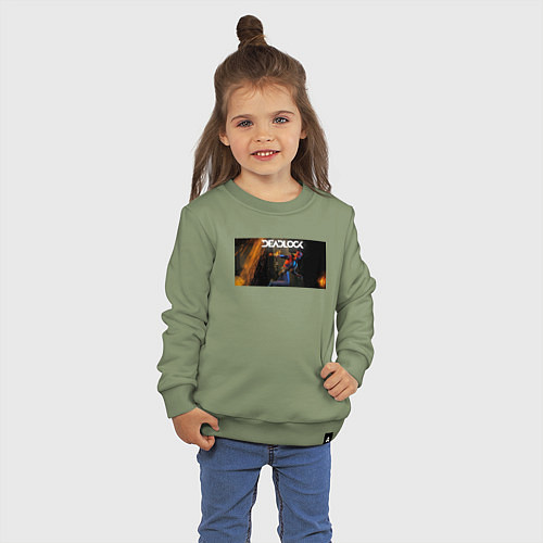 Детский свитшот Deadlock Infernus / Авокадо – фото 3