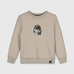 Свитшот хлопковый детский Grand Theft Auto 4, цвет: миндальный