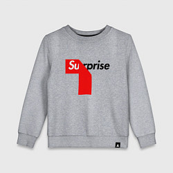 Свитшот хлопковый детский Surprise, цвет: меланж