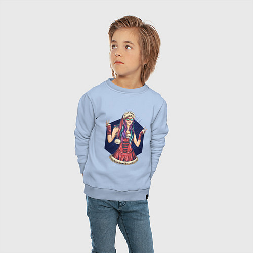 Детский свитшот Крутая снегурка / Мягкое небо – фото 4