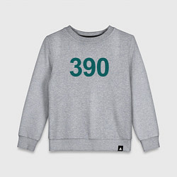 Свитшот хлопковый детский 390 - Игра в кальмара, цвет: меланж