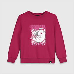 Свитшот хлопковый детский Человек-бензопила Почита мили, цвет: маджента