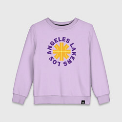 Свитшот хлопковый детский LA Lakers team, цвет: лаванда