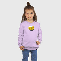 Свитшот хлопковый детский Без труда не вытащишь и рыбку - имперский флаг и н, цвет: лаванда — фото 2