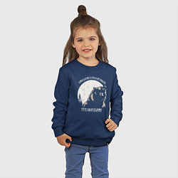 Свитшот хлопковый детский Велес - чти свои корни, цвет: тёмно-синий — фото 2