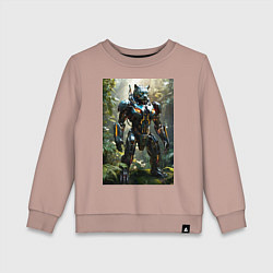 Детский свитшот Кибер-пантера вышла на охоту
