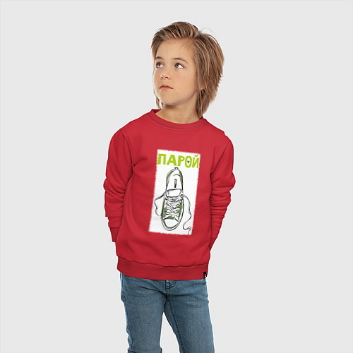 Детский свитшот Пара для ходьбы / Красный – фото 4