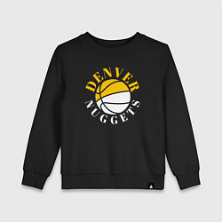 Свитшот хлопковый детский Denver Nuggets sport, цвет: черный