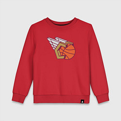 Свитшот хлопковый детский Cavaliers wings, цвет: красный