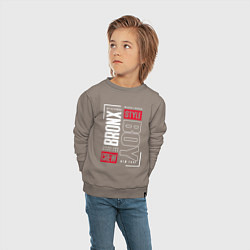 Свитшот хлопковый детский Bronx style, цвет: утренний латте — фото 2