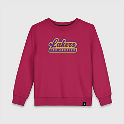 Свитшот хлопковый детский Basketball LA Lakers, цвет: маджента