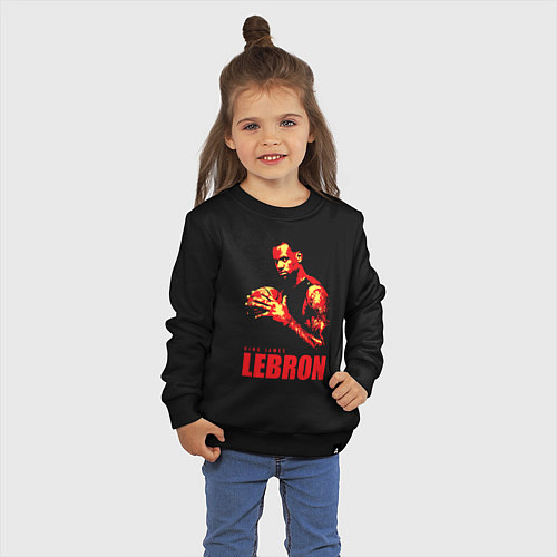 Детский свитшот King James Lebron / Черный – фото 3