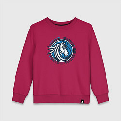 Свитшот хлопковый детский Mavericks NBA, цвет: маджента