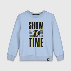 Свитшот хлопковый детский Lakers show time, цвет: мягкое небо