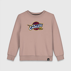 Свитшот хлопковый детский Cleveland Cavaliers, цвет: пыльно-розовый