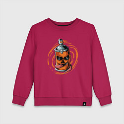 Свитшот хлопковый детский Graffiti smile, цвет: маджента