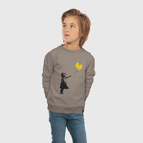 Детский свитшот Wu-Tang Banksy / Утренний латте – фото 4
