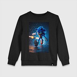 Детский свитшот Соник убегает от ракет