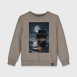 Детский свитшот Пиратский корабль в шторм